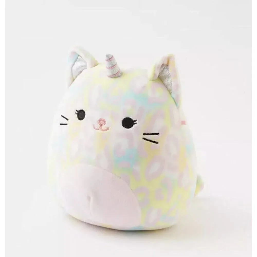 Squishmallows Soraya Cheetah Corn Unicorn Pastel Pink Aerie Plush Tie Dye 8 Inch